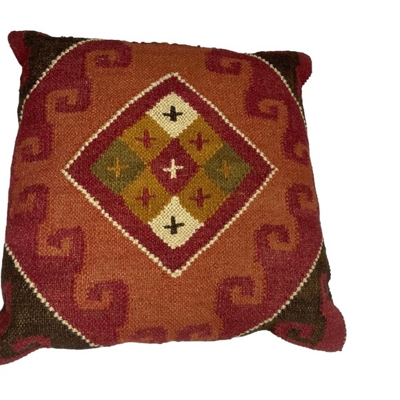Kilim Jute Pillow‎ Aztec - Picture 1 of 5